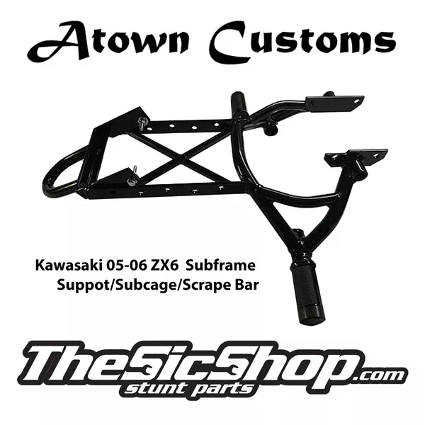 05-06 ZX6 SUBCAGE/SCRAPE BAR/ SUBFRAME BACE COMBO - Atown