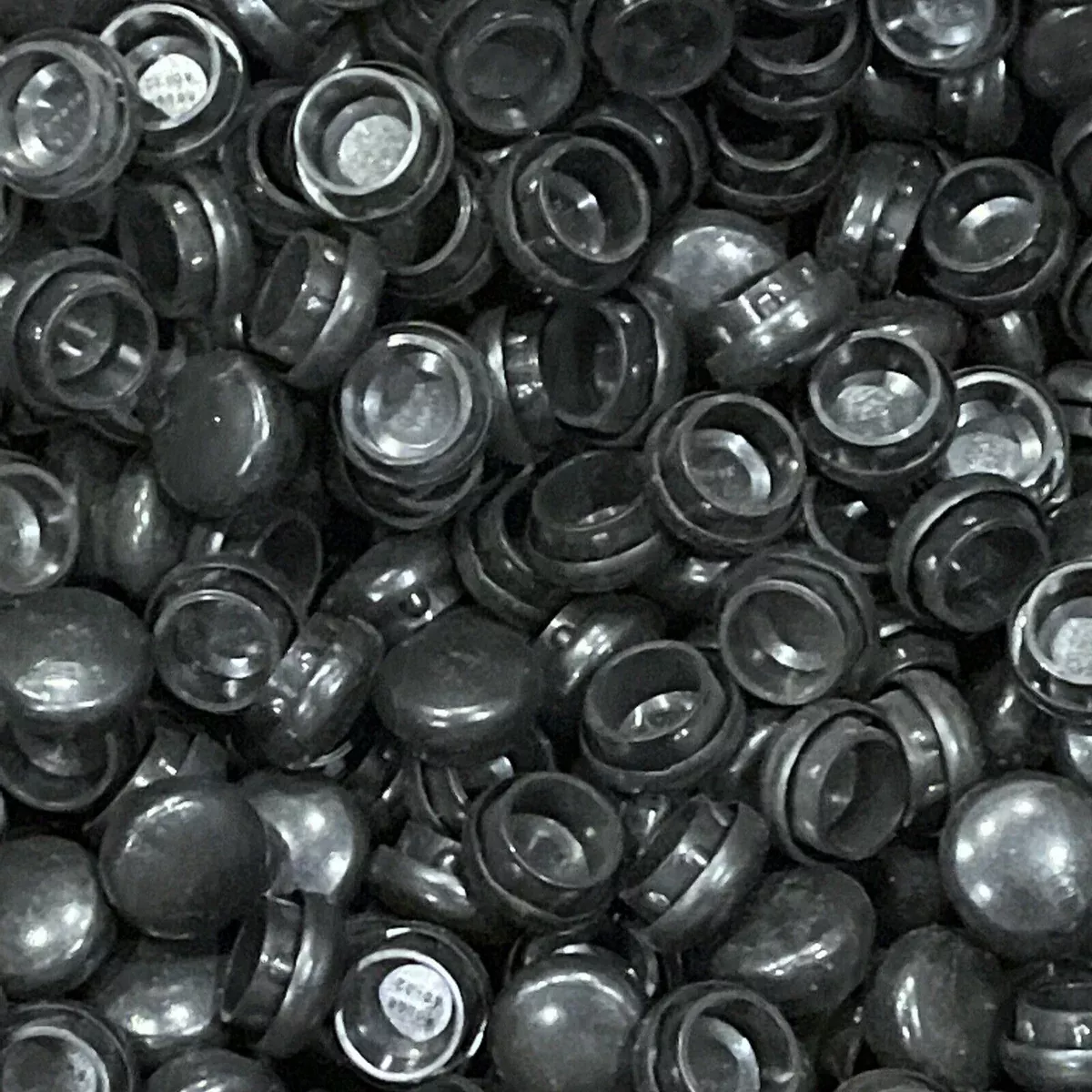 1” Inch Round Plastic Plug Insert Black End Cap Finishing Pack Of 10,7/8”ID 1”OD