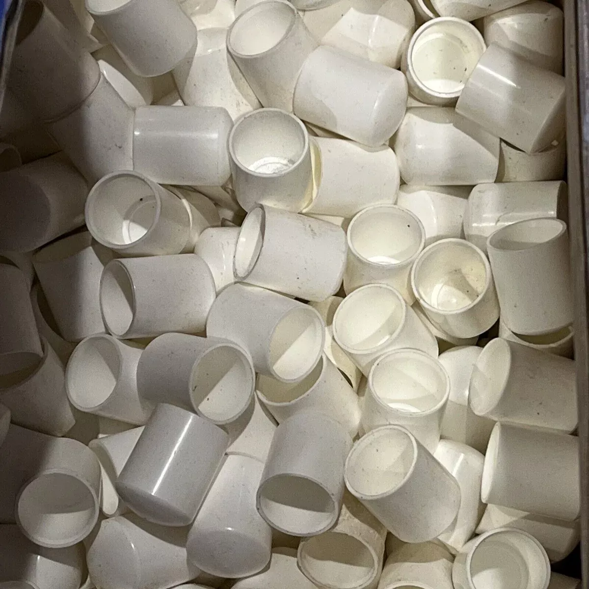 1” Inch Round Plastic White End Cap Finishing Cover Pack Of 10