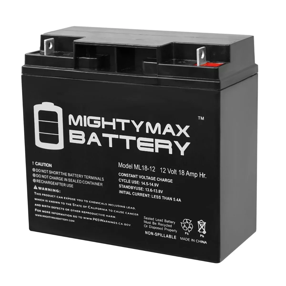 12 V 18 AH Sealed Lead Acid (Pair)