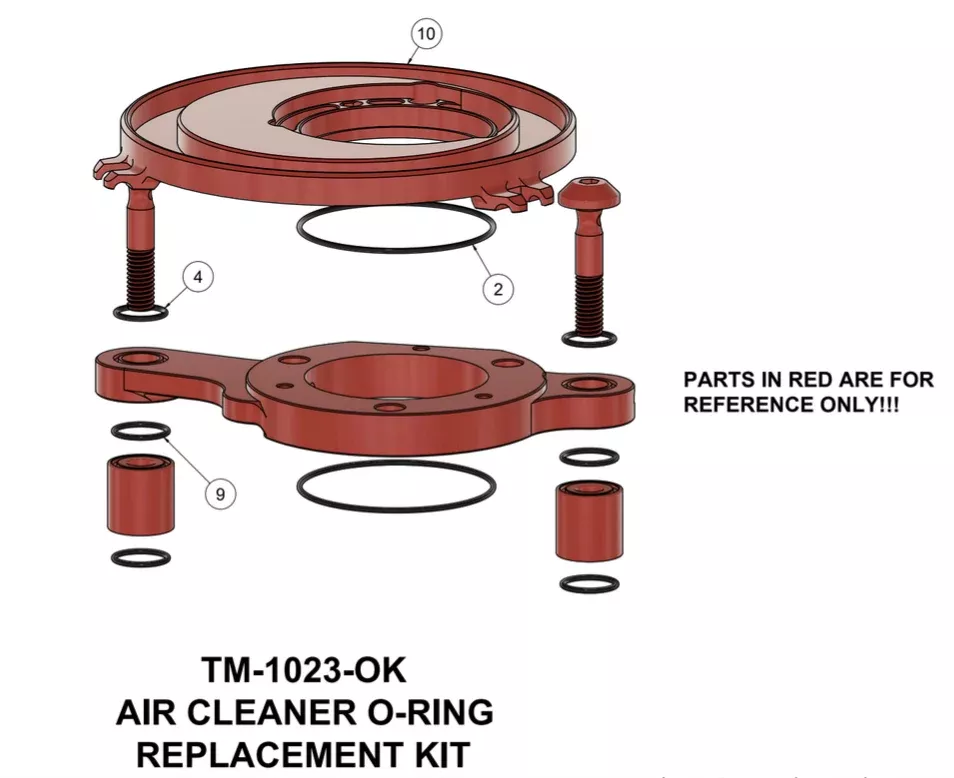 '17-'23 M8 Assault Air Cleaner O-Ring Kit | TM-1023-OK
