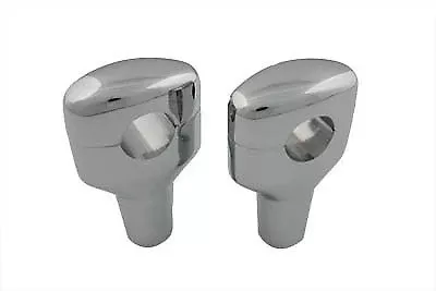 3.6" Chrome Fat Bar Riser Kit For Harley-Davidson
