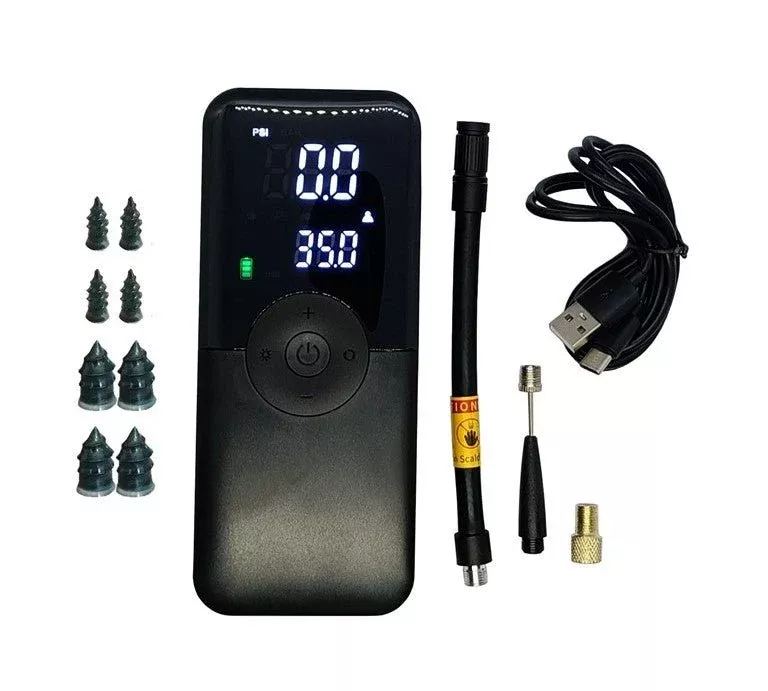 3 IN 1 PUNCTURE REPAIR AND INFLATOR KIT