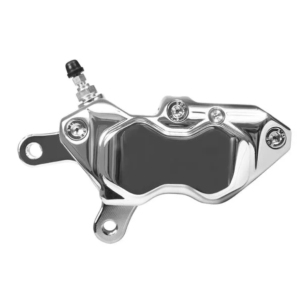 4-Piston Brake Caliper Set Chrome 08+ Harley Touring