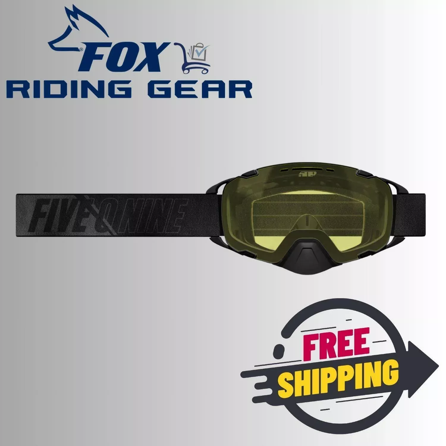 509 Aviator 2.0 Goggles Black with Yellow - Open Box
