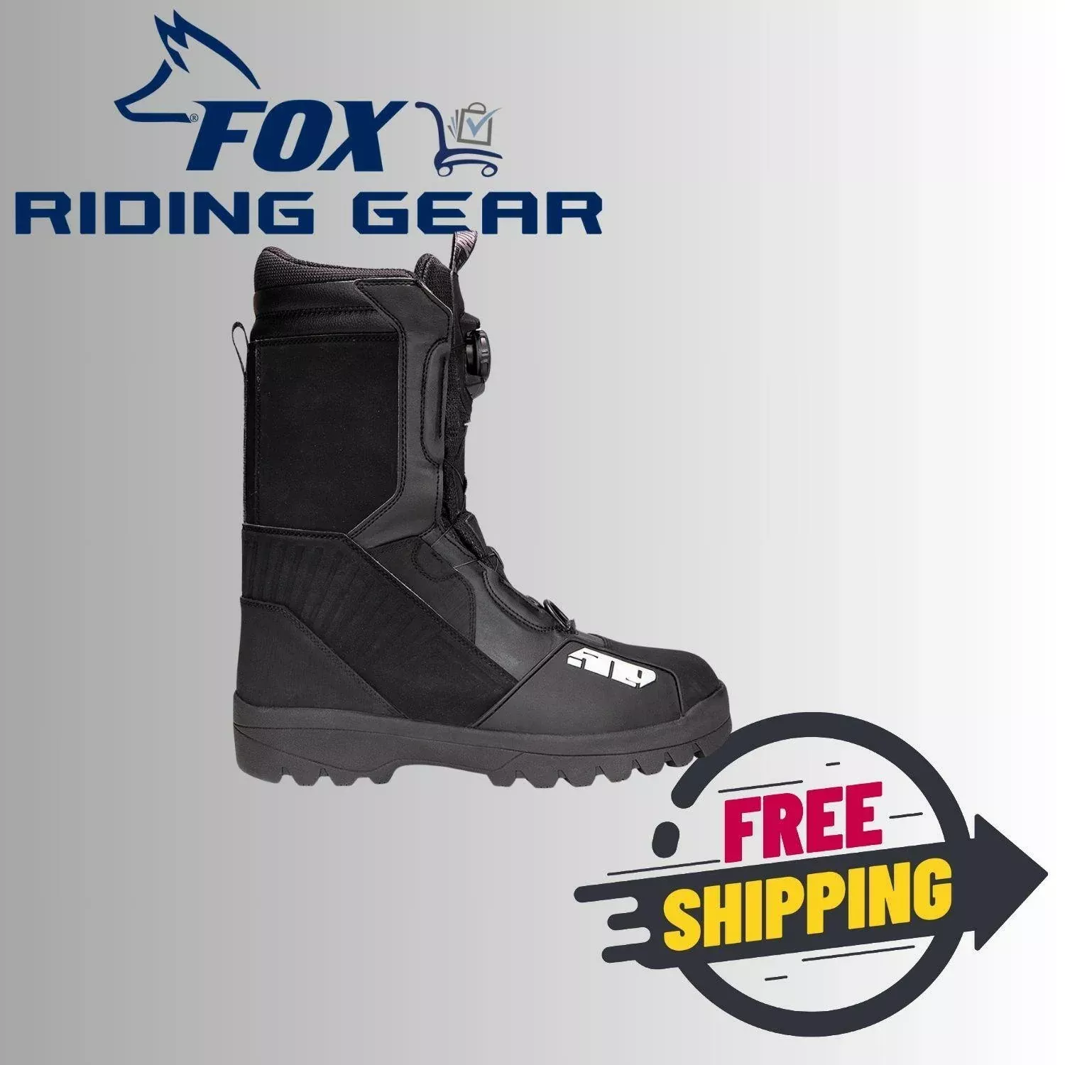 509 Raid Single Boa Snowmobile Boot (Black Ops - Size 5) - Open Box