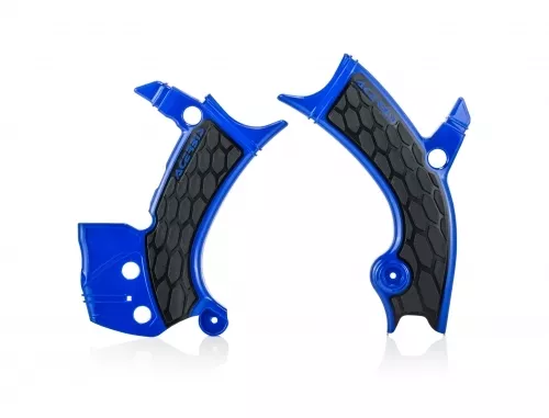 Acerbis X-Grip Frame Guards (Blue/Black) YZ250/450F 19-22