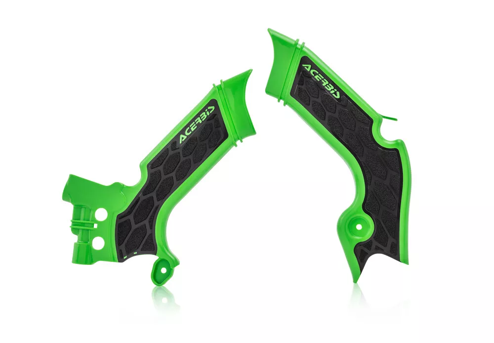 Acerbis X-Grip Frame Guards (Green/Black) KX450 19-22
