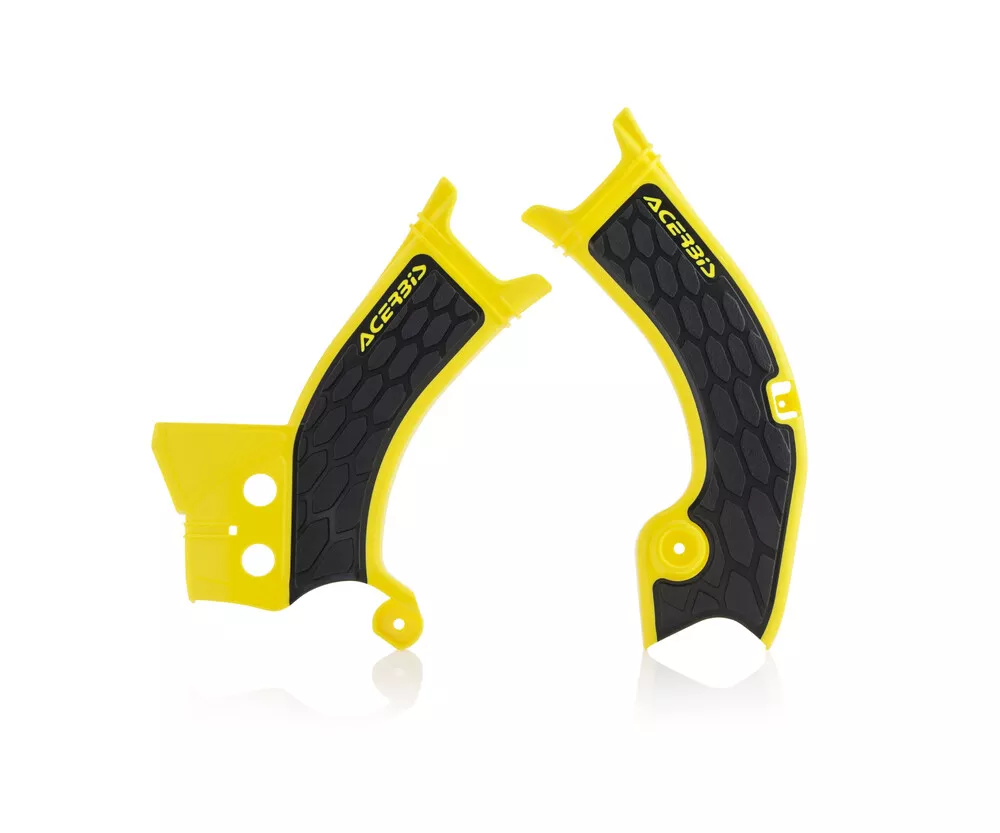 Acerbis X-Grip Frame Guards (Yellow/Black) RMZ450 18-22
