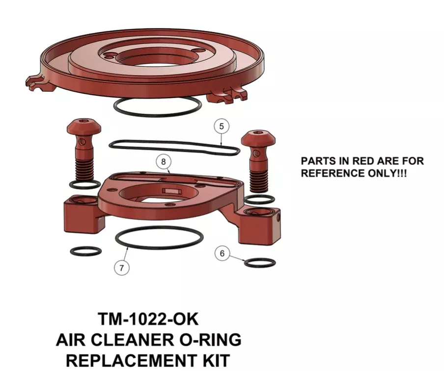Air Cleaner Replacement O-Ring Kit for SPORTSTER
