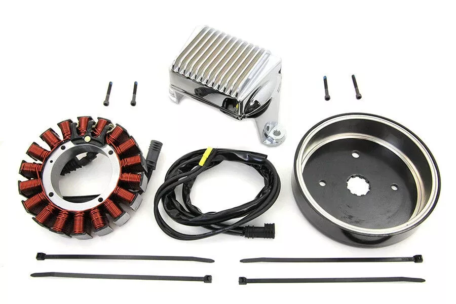 Alternator Charging System Kit 50 Amp For Harley-Davidson