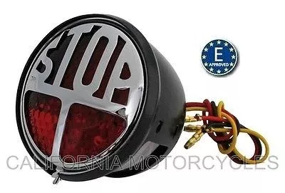 Approved Led Taillight For Harley-Davidson Custom "Stop" Tail Lamp