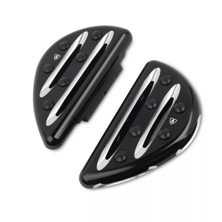 Arlen Ness Deep Cut Passenger Floorboards Black - Floorboard Mounting