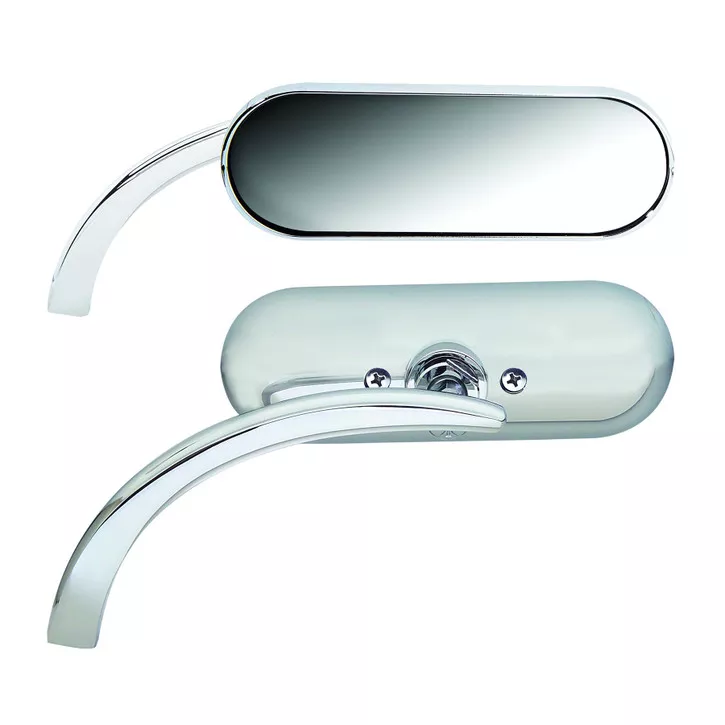 Arlen Ness Mini-Oval Micro Mirror Chrome