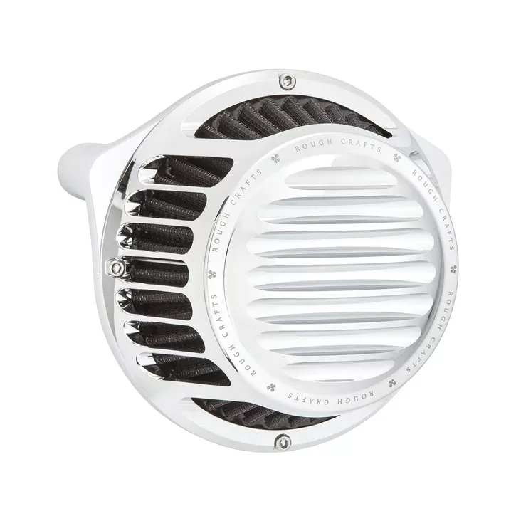 Arlen Ness Rough Crafts Round Air Cleaner Chrome