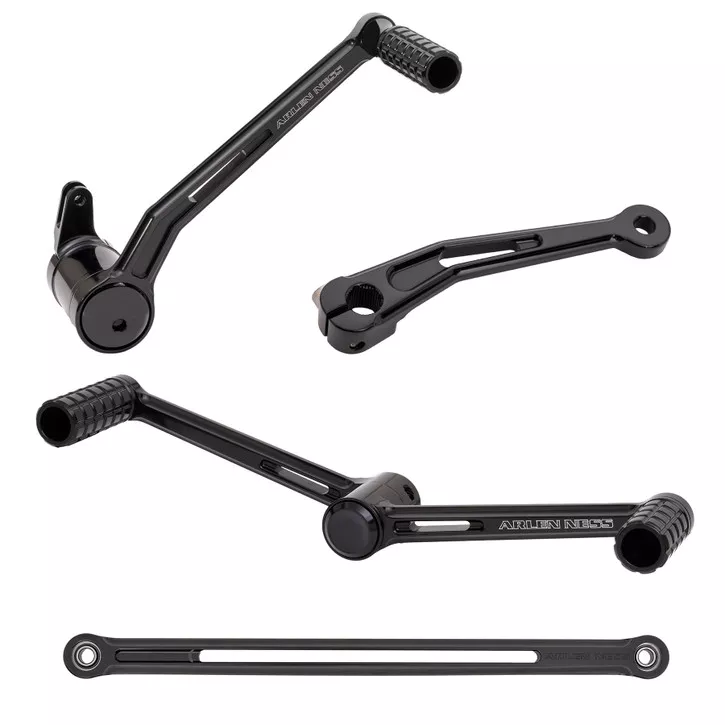 Arlen Ness Speedliner Heel/Toe Foot Control Kit Black