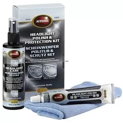 Autosol Headlight Polish and Protector Kit