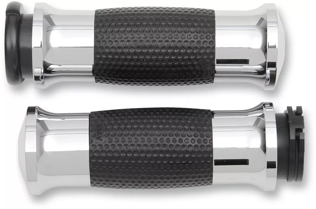 Avon Air Gel Chrome Handlebar Grips for Harley-Davidson