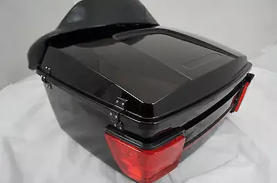 Black Cherry King Tour Pak with Lights for Harley Touring