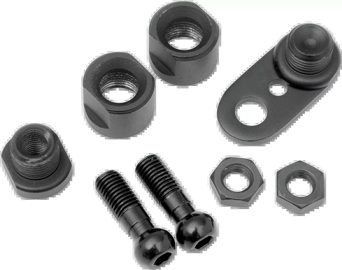 Black Front Turn Signal Brackets with Ball for Harley-Davidson