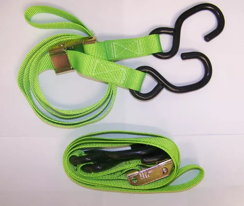 Cam Type Tie Down Set (GREEN)