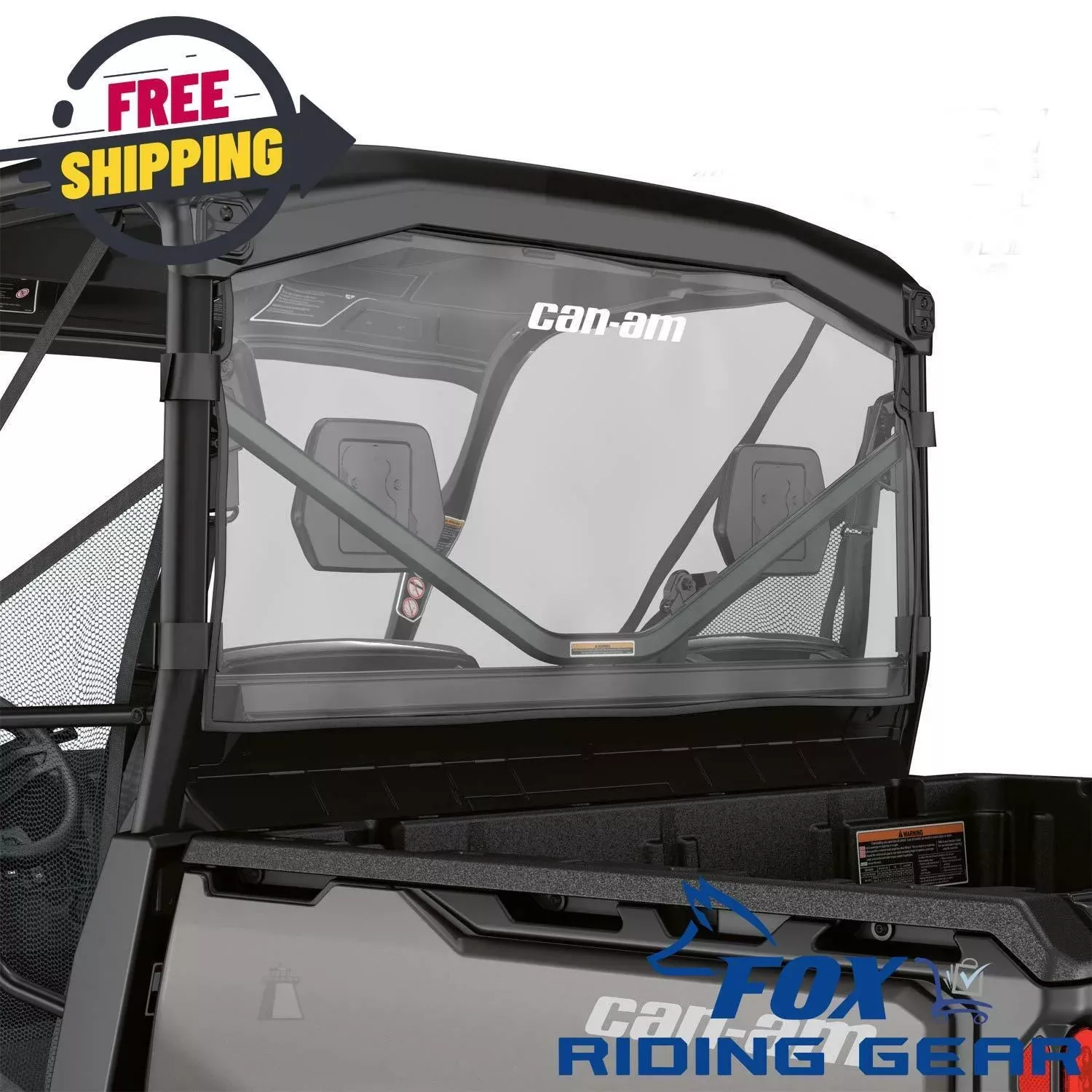 Can-Am Defender OEM Soft Rear Window Panel Clear 715003249 - Open Box
