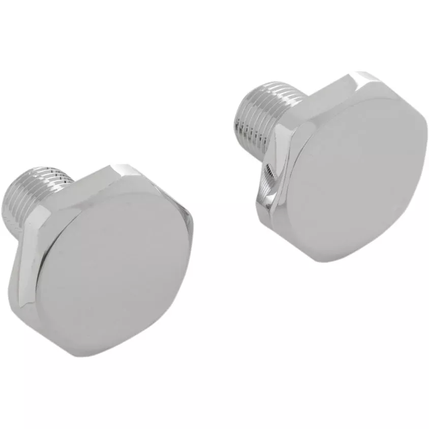 Chrome Fork Bar End Plugs for Harley Davidson 80-17 FXST