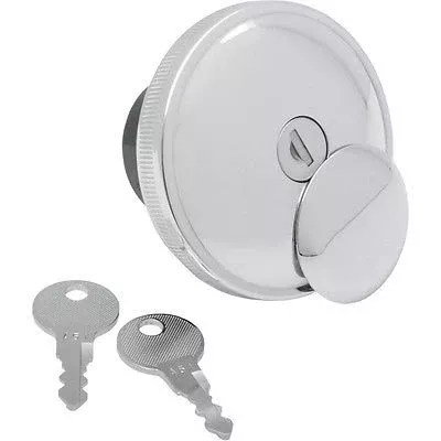 Chrome Fuel Tank Cap with Key for Harley-Davidson
