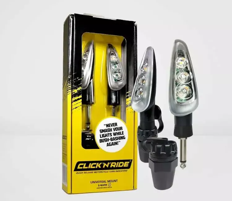 Click n Ride - 2-Piece Set of Quick Release LED Turn Signals