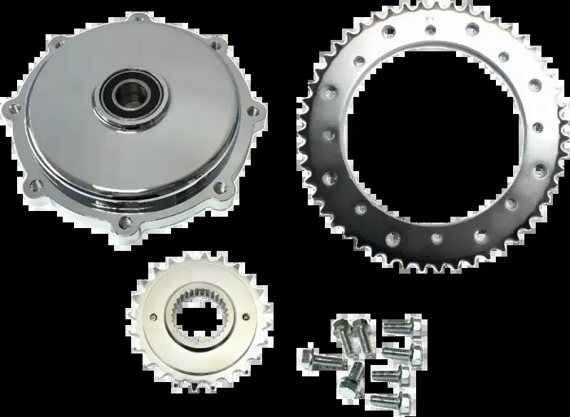 Cush Drive Chain Conv Kit Chrome for Harley 2017 up FLH/FLT