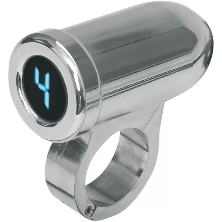 DAKOTA DIGITAL 1" Auto Programming Gear Indicator - Chrome - Blue Display PGR-1100