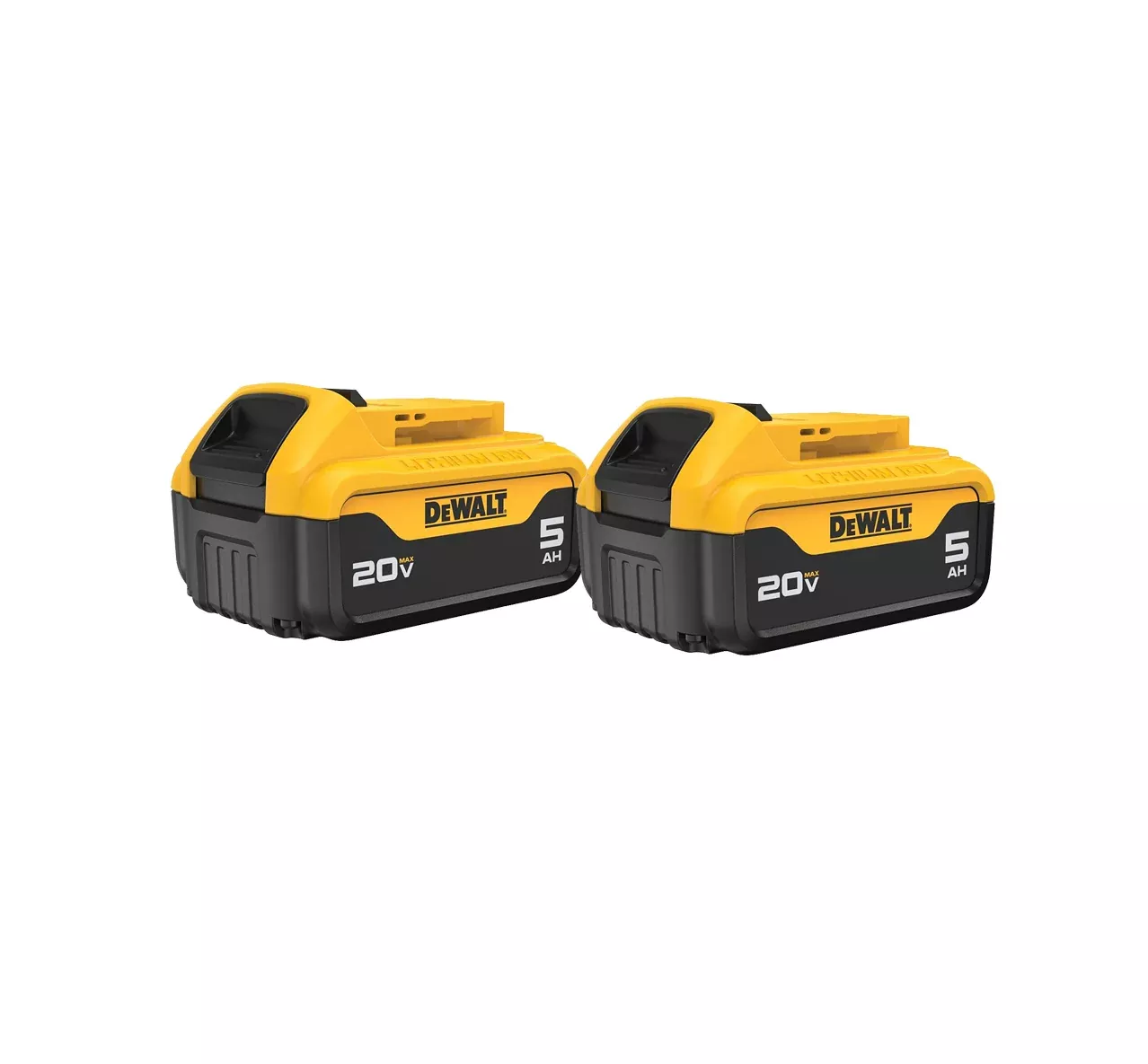 DEWALT DCB205 20V MAX Lithium-Ion 5.0Ah Battery (2 Pack)