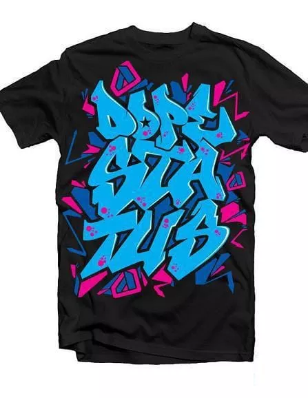 Dope Status Blue Graffiti Shirt