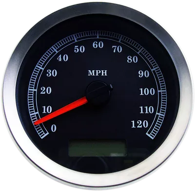 DRAG SPECIALTIES Programmable Speedometer - Black Face - MPH 83100B
