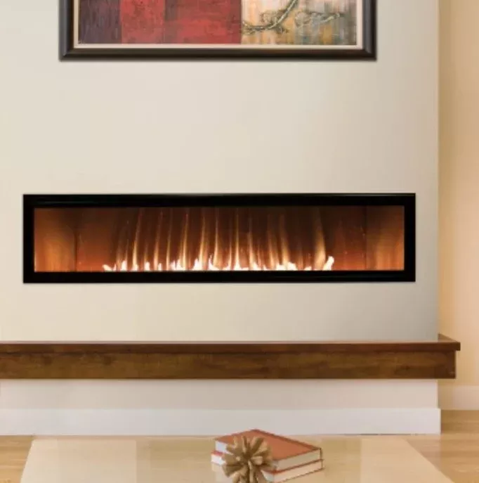 Empire 60" VFLB60FP90 Boulevard Linear Vent-Free Fireplace, LED Lighting