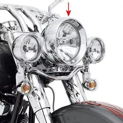 Extended Headlight Ring for Harley-Davidson 7" Headlamp Trim Ring Frenched