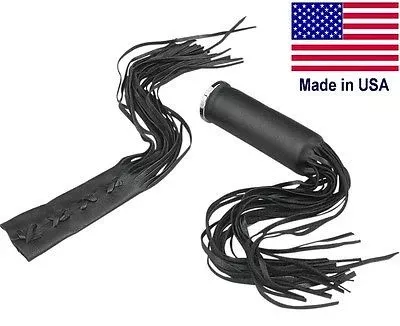 Fringed Leather Grip Covers. Made in the USA
