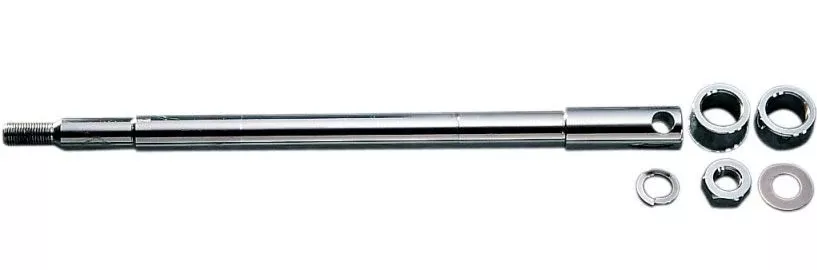Front Axle Kit for Harley-Davidson Softail, Dyna and Touring Chrome Axle