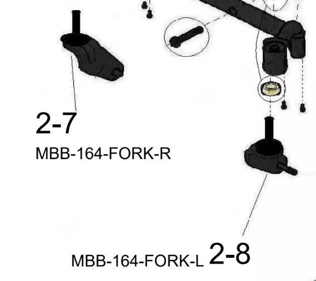 Golden BuzzAbout (GP164) Front Fork Replacement