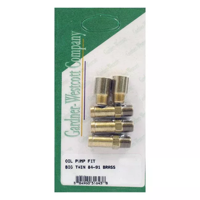 Gw Oil Pump & Line Fitting Set For Harley-Davidson