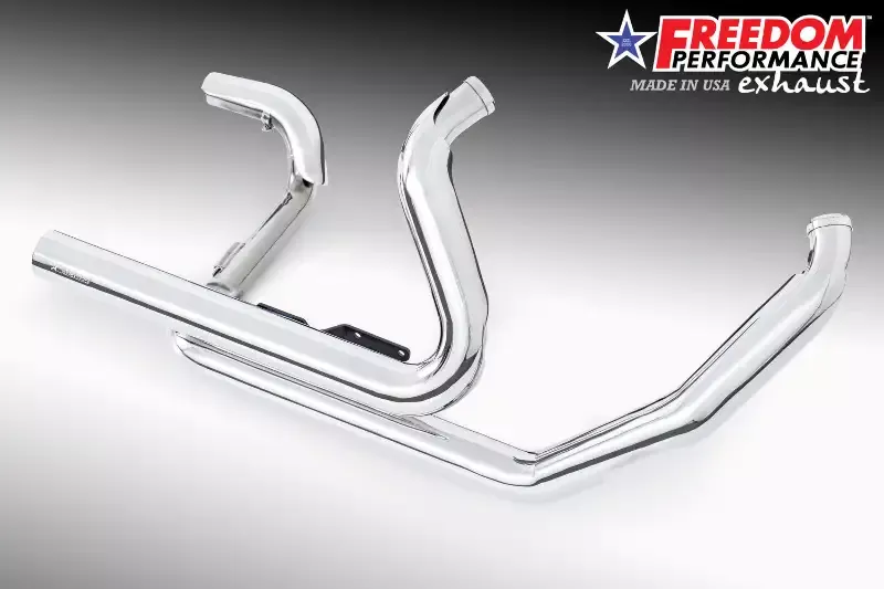 HARLEY FREE WHEELER RIGHT SIDE TUCK & UNDER & CLASSIC TRUE-DUAL HEADERS BUNDLE