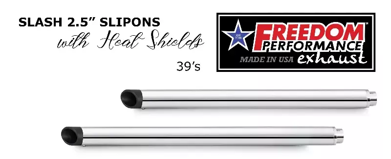 HARLEY FREE WHEELER SLASH 2.5″ SLIP-ONS BUNDLE