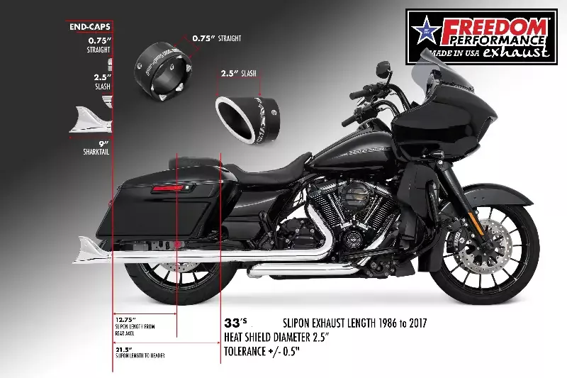HARLEY TOURING 2.5″ M8 TRUE-DUAL FULL SYSTEM 2017-PRESENT BUNDLE