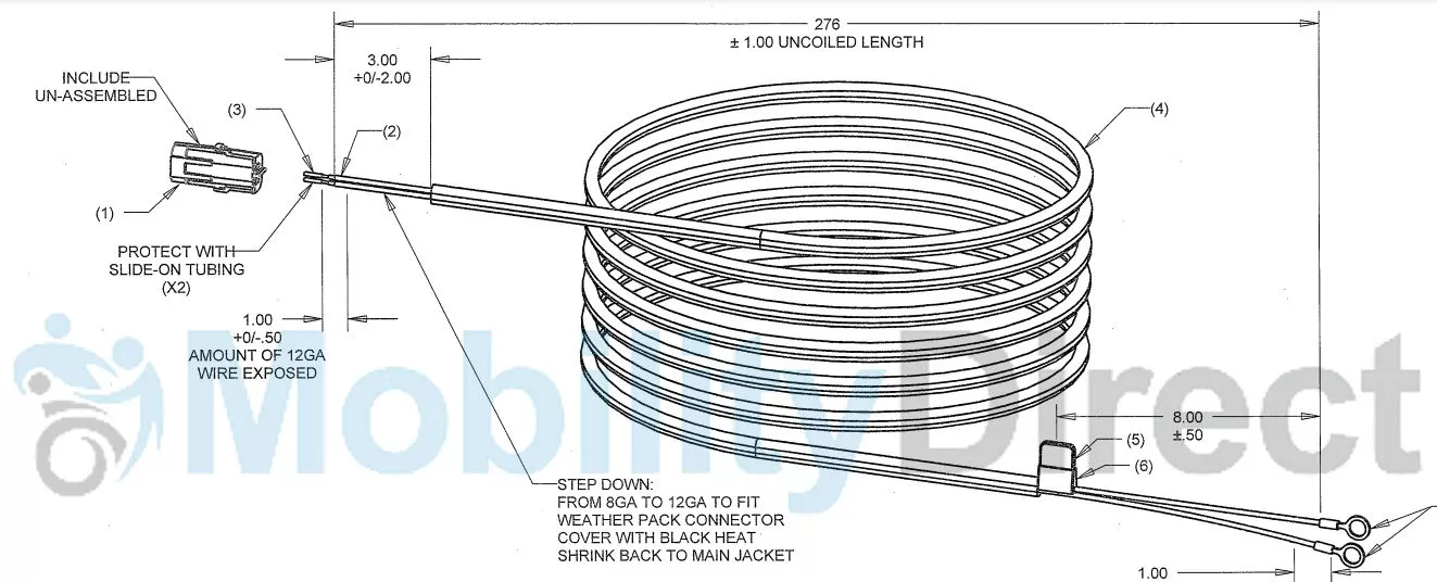 Harmar AL100HD Wiring Harness Connector