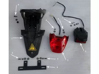 Hawk 250 License plate light