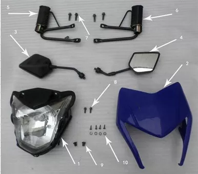 Hawk 250 Rubber Sleeves (Headlight-Stem)