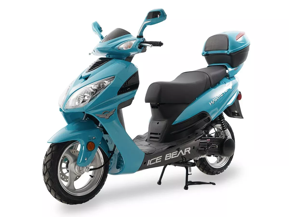 Icebear HAWKEYE 150cc Scooter, Automatic, 13” Aluminum Wheels, Includes Trunk