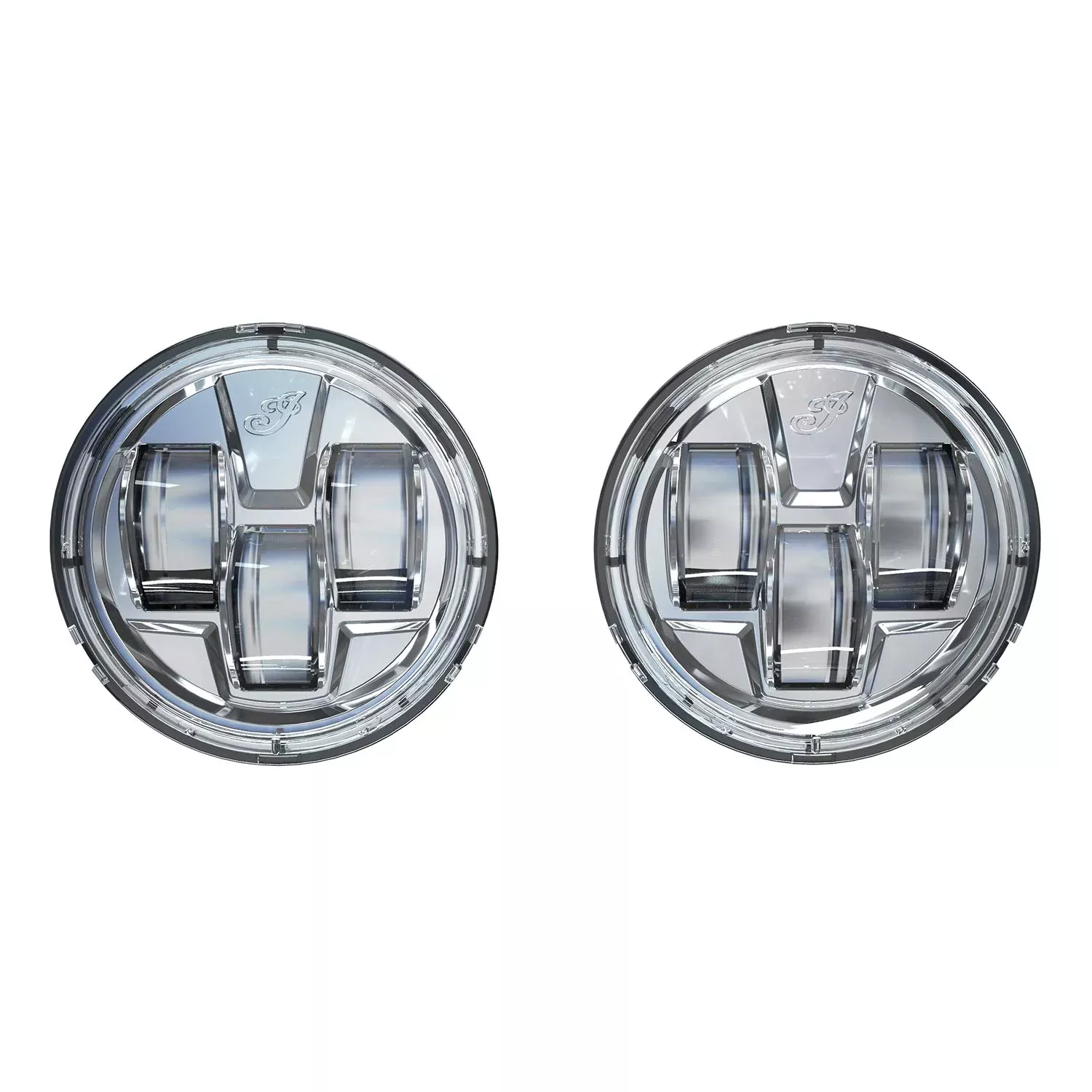 Indian Motorcycle Pathfinder S LED Driving Lights, Increases Visibility, Chrome
