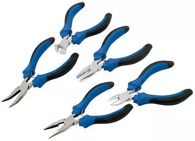 Kit 5 Professional Mini Pliers 5 Pieces