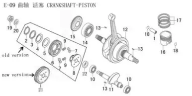 Lifan Kp Mini Balanced driven gear plate